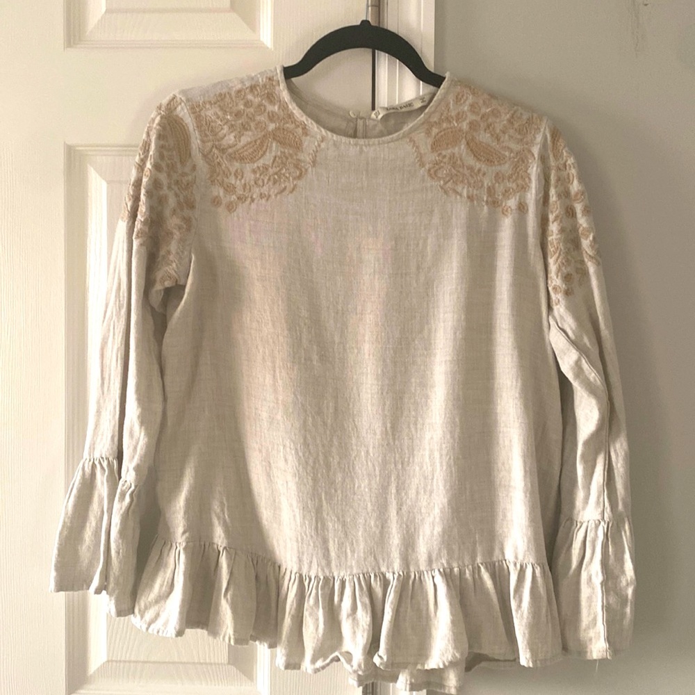 Zara Embroidered Blouse